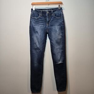 American Eagle Hi-Rise Jegging 4 Regular Womens Skinny Denim Jeans